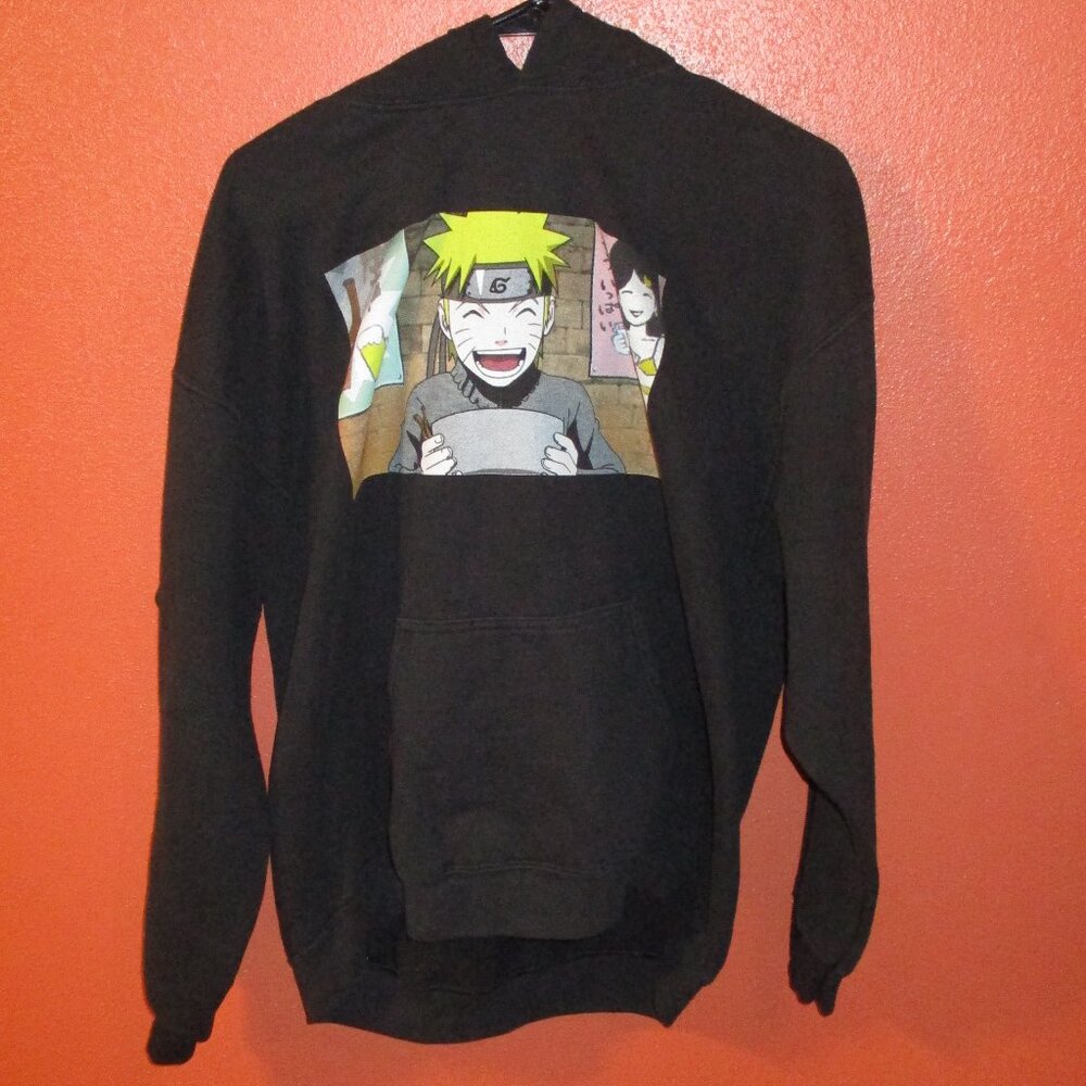 Naruto Hoodie Anime Woman Large Black Gray Yellow Travel Long Sleeve Fun Hoodie